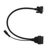 OBD Adapter Cable 16pin Male 15pin Female Plug and Play Diagnostic Connector Replacement for Launch X431