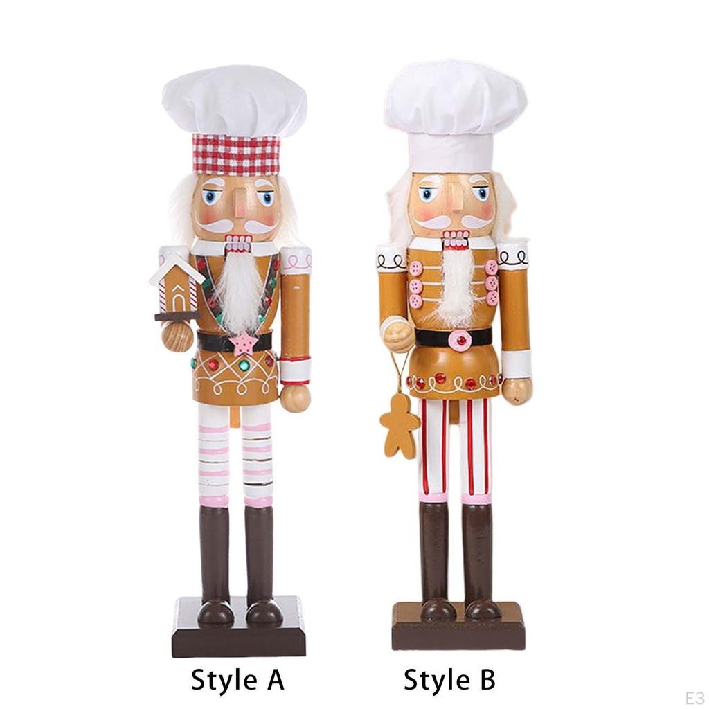 Nutcracker Ornament Soldier Figures Traditional Figurine for Desktop Office
