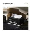 Plastic Tissue Box Holder Paper Storage For Living Room Napkin Holder Container With Lid For Home Office