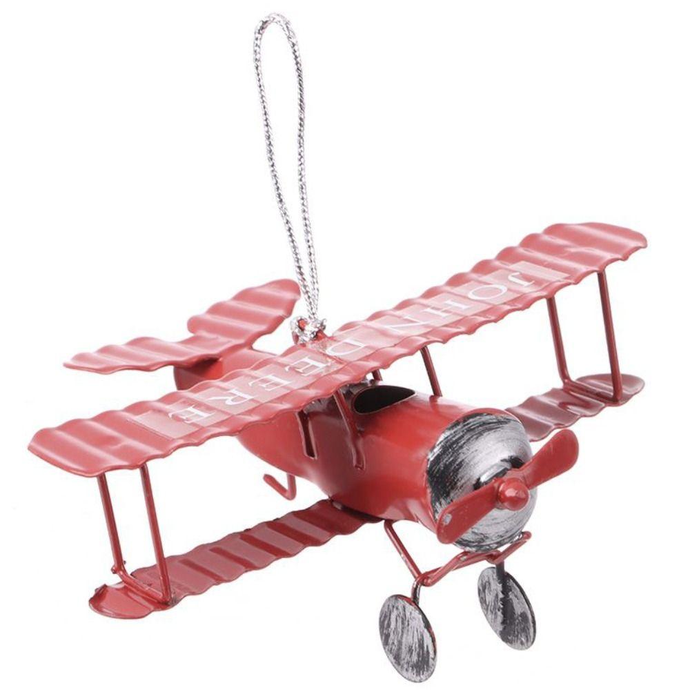 Iron Art Aircraft Figurines Can be Hung Metal Crafts Creative Desktop Props  Shop Window Display