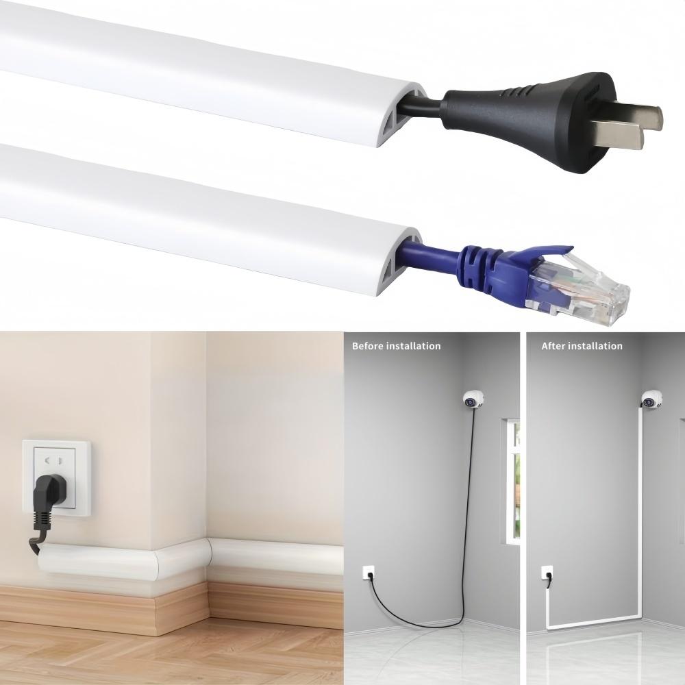 1pc 1m/2m/3metersX3cm Floor Cord Cover PVC Cord Protector Floor, Hide Extension Floor Wire Covers for Floor Cable Cover
