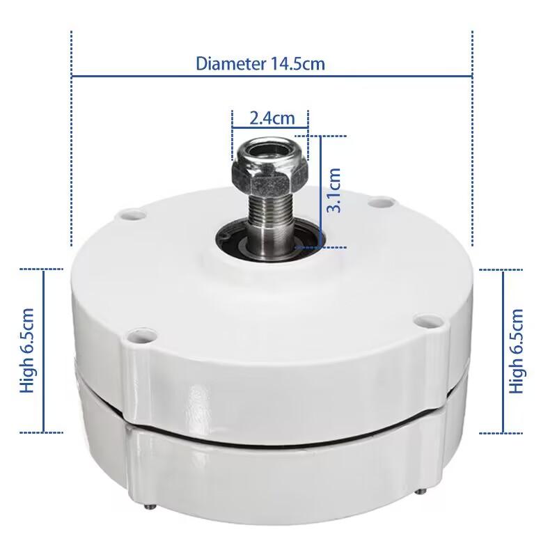 Low Speed 500RPM 10000W 12V 24V 48V 3 Phase Gearlessermanent Magnet Generator AC Alt Pernators For Wind Turbine DIY