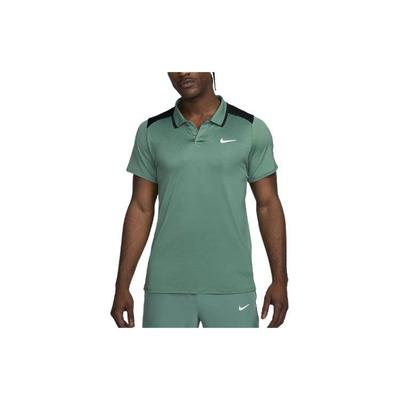 Court Advantage Logo Color Block Casual Comfortable Tennis Polo Shirt Men Tops Vintage-Green FD5317-361