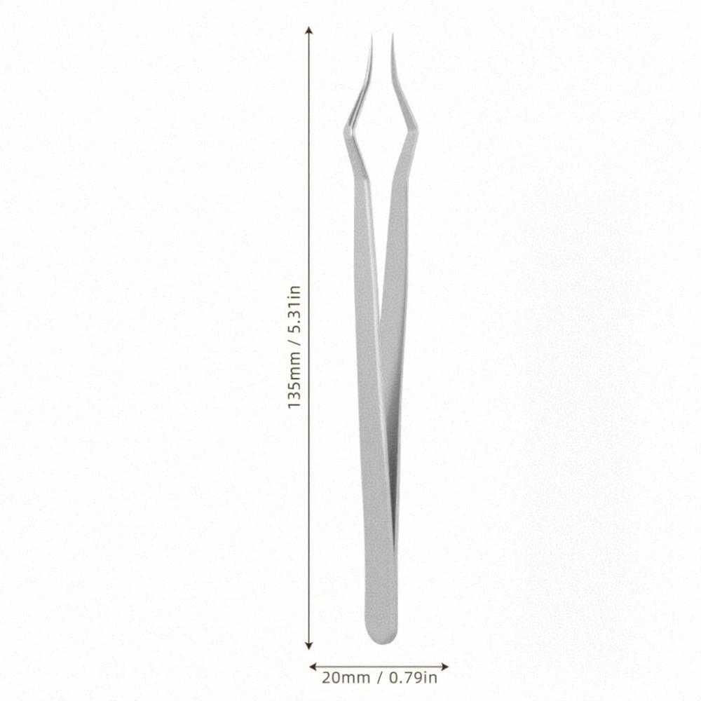 Non Slip Lash Separation Tools Long Handle False Eyelash Clip Lash Grafting Tweezers Beauty Salon
