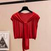 Thin Air Conditioning Scarf Lightweight Knit Cape Korean Style Fake Collar Neck Guard  Women Girls