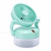 Desk Fan Air Humidifier 3 Gears 800ML Water Tank Desktop Cooling Fan and Humidifier with Ambient Light for Home Office