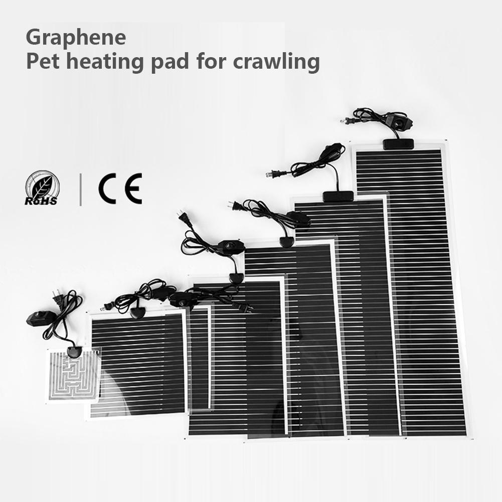 European Standard 5-45W Reptiles Heat Mat Climbing Pet Heating Warm Pads Adjustable Temperature Reptile Pet Thermal Insulation Equipment