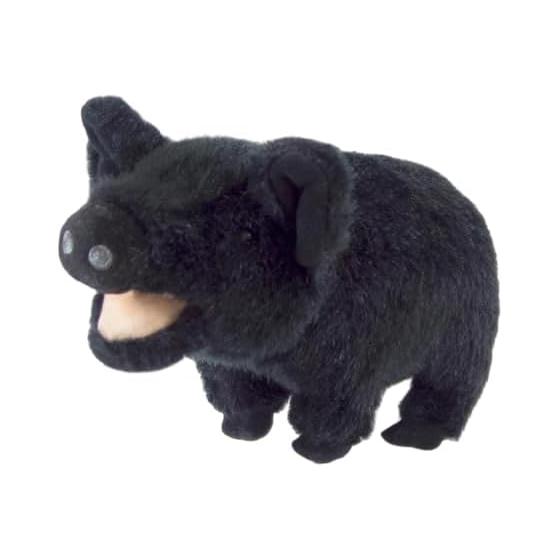 Yoshinori Riku no Nakamachi Pig Plush Toy Black 180453