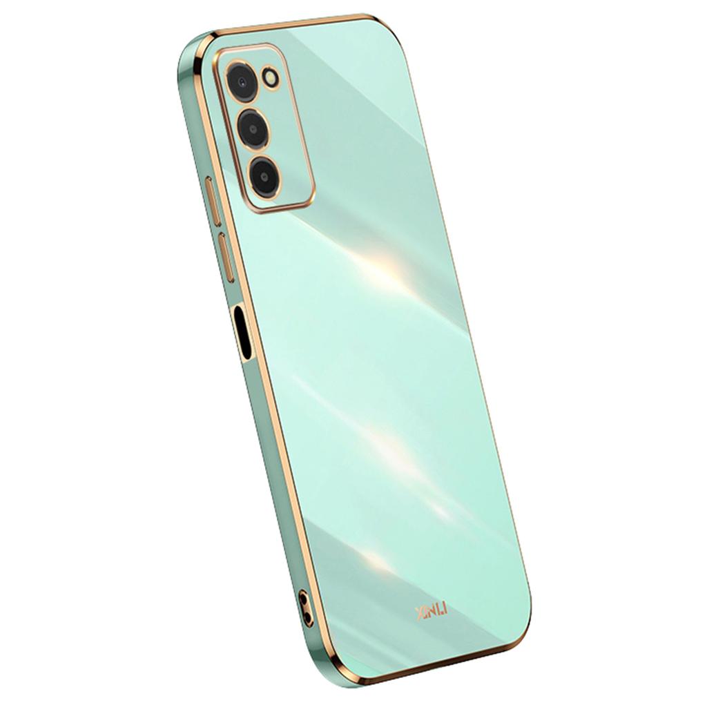 XINLI TPU Phone Cover for Samsung Galaxy A03s (164.2 X 75.9 X 9.1mm),Electroplating Anti-shock Mobile Phone Case