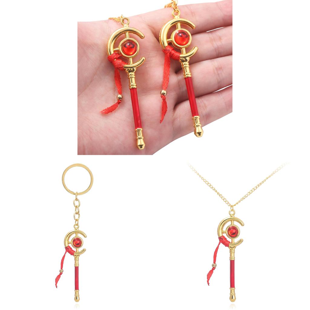 Frieren Beyond Journeys End Anime Keychain With Metal Magic Wand Pendant For Cosplay And Gift