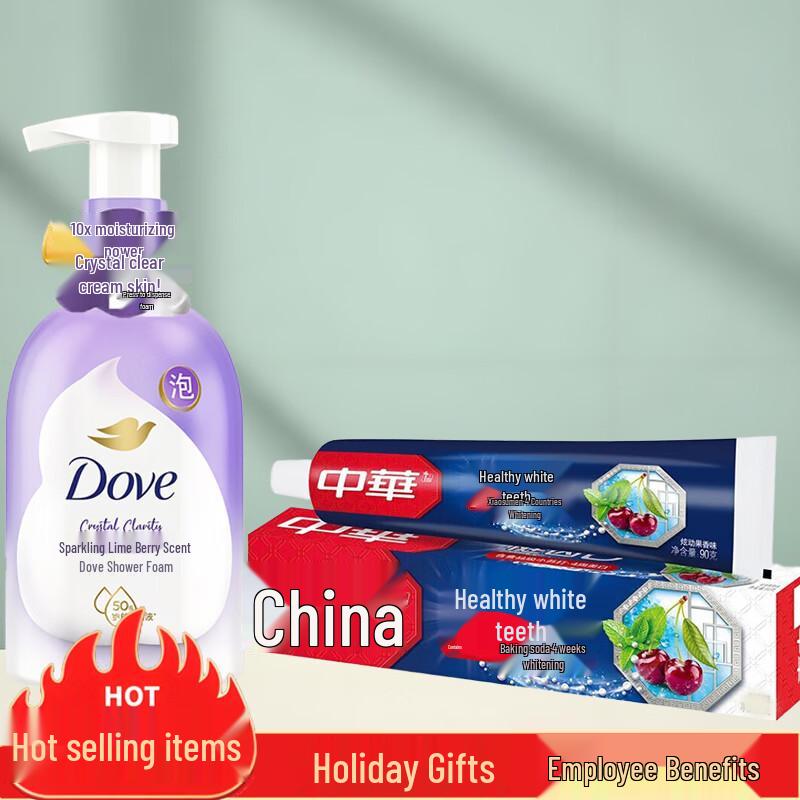 

Dove Lime Berry Bath Foam & Toothpaste Combo