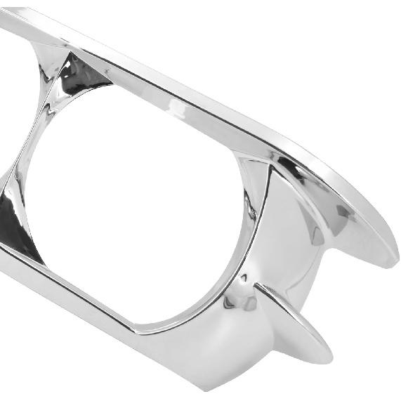 HDBUBALUS Motorcycle Headlight Bezel Trim Ring Cover Dual Headlamp Bezel Fit for Harley Road Glide 2015-Later Chrome