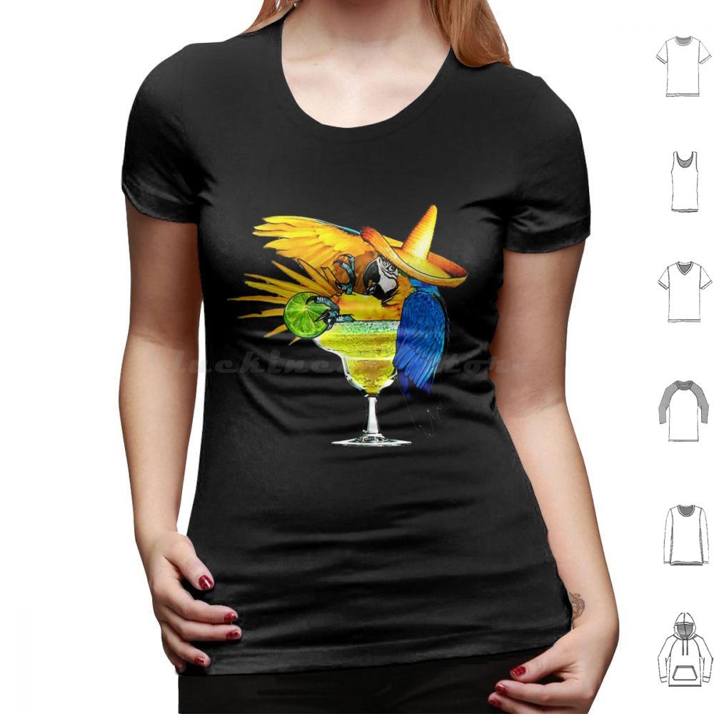 Parrot Drinking Tequila T Shirt Big Size 100 Cotton Jimmy Buffett Beach Parrothead Margaritaville Buffett Parrot Surfing