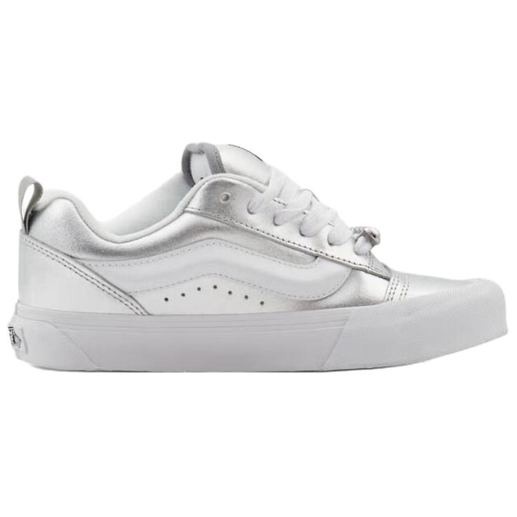 Vans Unisex Old Skool Low-Top Canvas Skate Casual Sneakers Silver Grey VN000E9XSLV