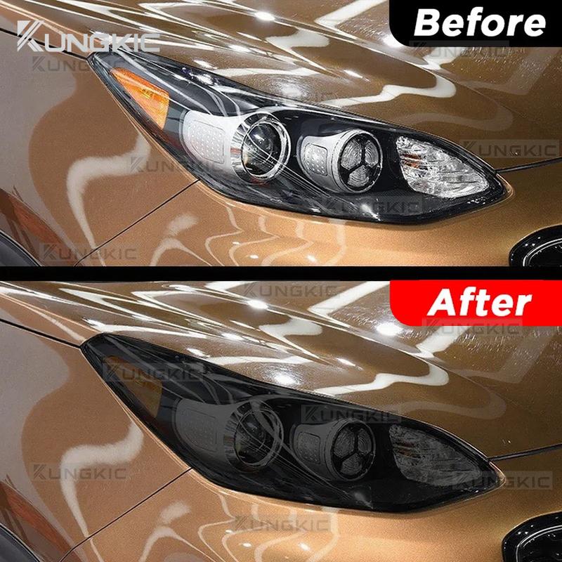 For Kia Sportage 2015- Car Exterior Headlight Anti-scratch Front Lamp Tint TPU Protective Film Clear Accessories Sticker