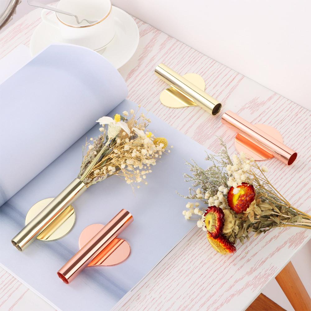 Perforated Wall Mounted Nordic style Wall Flower Device Tube Vase Decoration Pendant Flower Vase