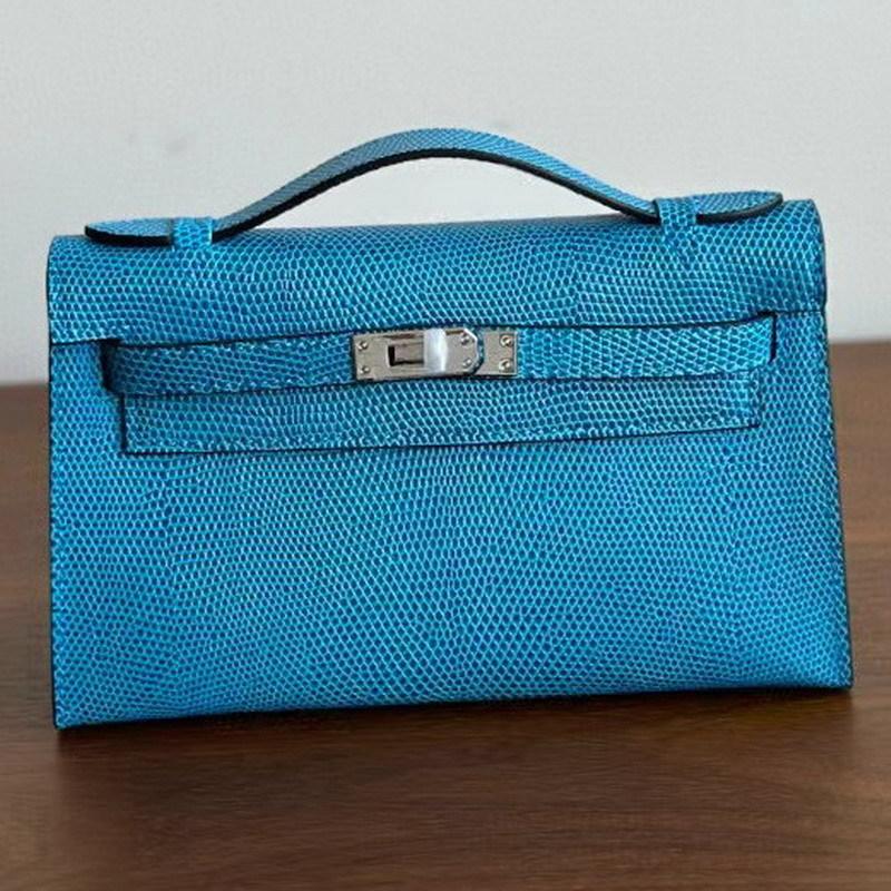 New Generation Lizard Pattern First Layer Cowhide Leather Bag Portable Shoulder Crossbody Small Square Bag Women's Bag