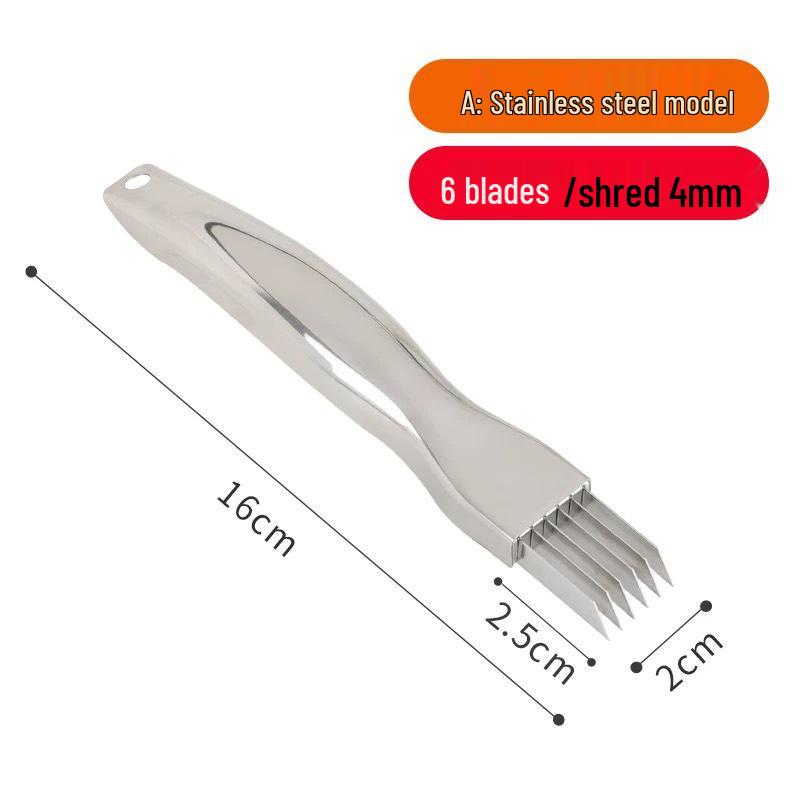 Commercial Multifunctional Vegetable Cutter: Scallion & Chili Slicer/Shredder for Kitchen Use