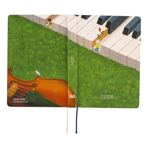 Hobonichi Techo 2026 HON English version Hiroko Kubota/Waiting for chords [A6/1 page per day/January/Starts on Monday]