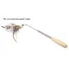 Retractable Cat Wand Pole Stainless Steel Interactive DIY Cat Exercise Stick Adjustable Length with Hanging Loop