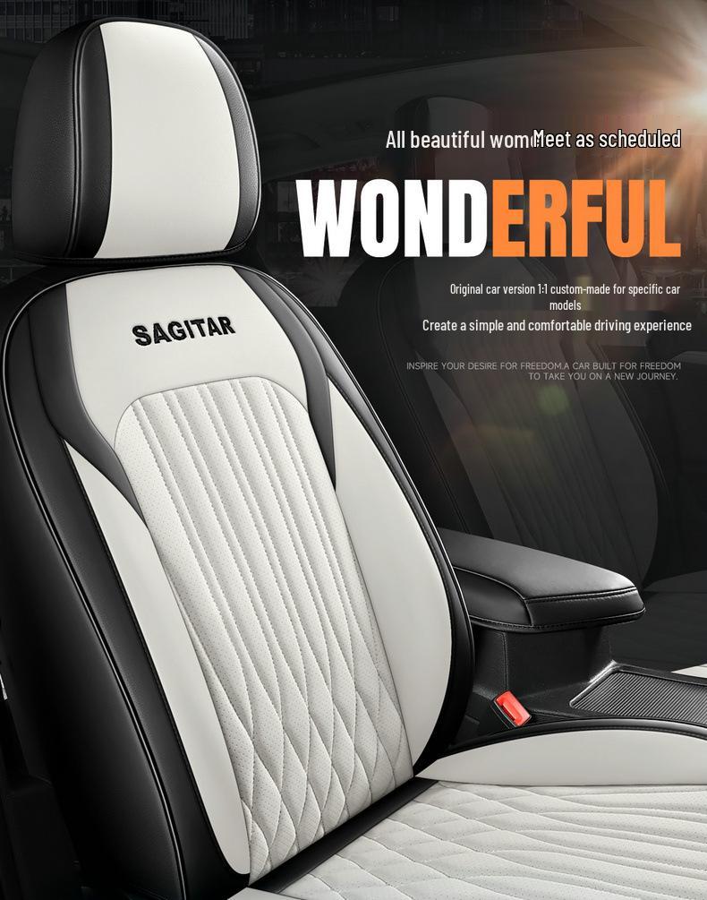 Universal Full Wrap Four Seasons Car Seat Cover for New Sagitar – Five-Seat Cushion