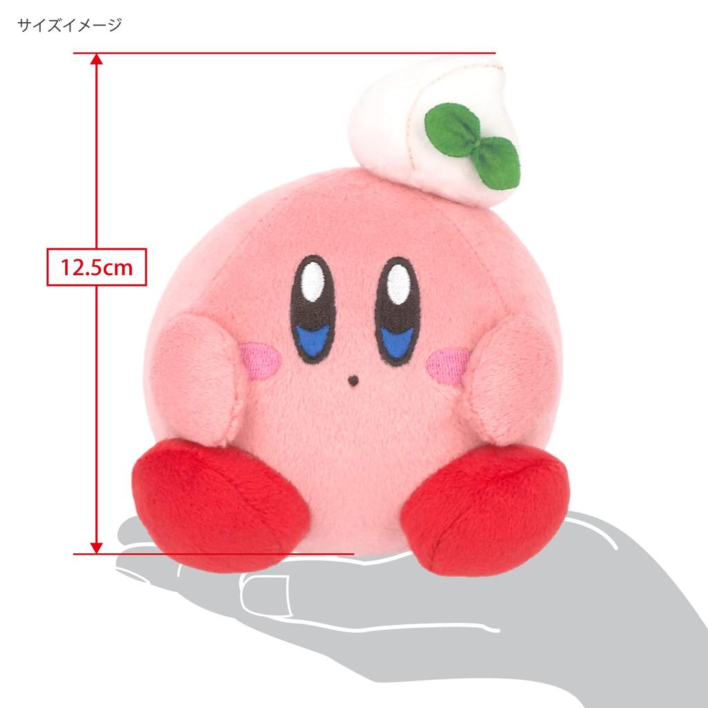 Sanei Boeki Gourmet Festival Mini Plush Toy Whipped Cream W11 x D15 x Kirby's H12.5cm KGF-02