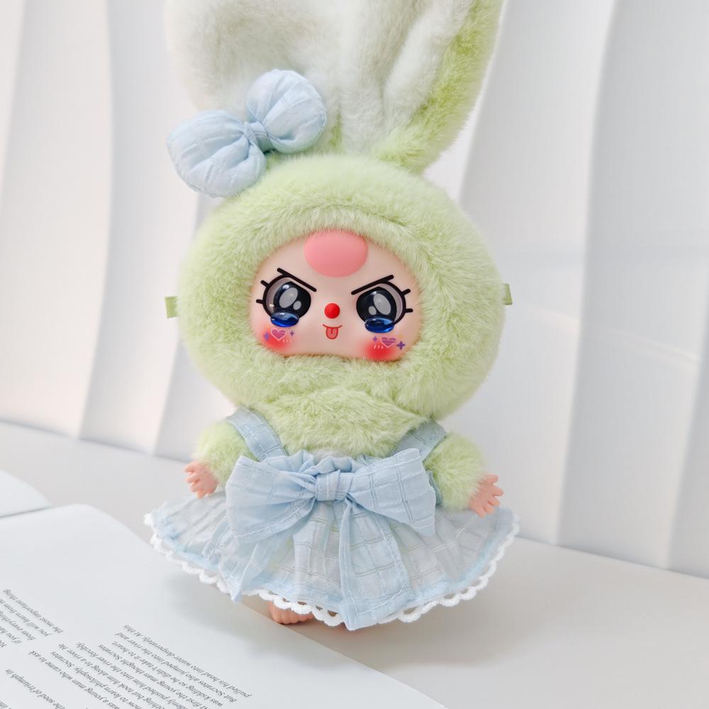 Macaron Little Rabbit Doll Clothes: Cute Pendant, Outfit for 3-Year-Old, Blind Box Edition