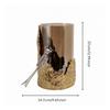 Glass Candle Holder with Bird Elegant Decor Luxe for Coffee Table, Shelf Styling