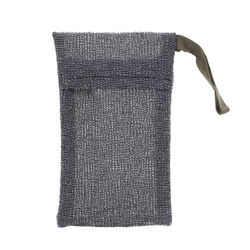 Reusable Soap Holder Exfoliating Mesh Soap Pouch Bath Accessories Hanging Loop for Space Saving Durability Nylon Mesh