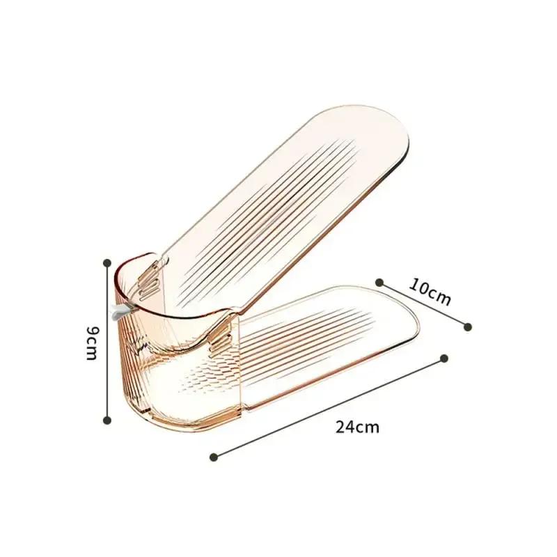 10Pcs Adjustable Integrated Shoe Support Shoe Cabinet Storage Rack Shoe Storage Rack Space-saving Removable Double-layer Rack