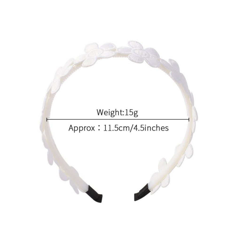 1PCS Fashion Solid Embroidery Girls Flower Headband Birthday Wedding Party Boho Boho Sunflower Hair Hoop Party Hair Accessories
