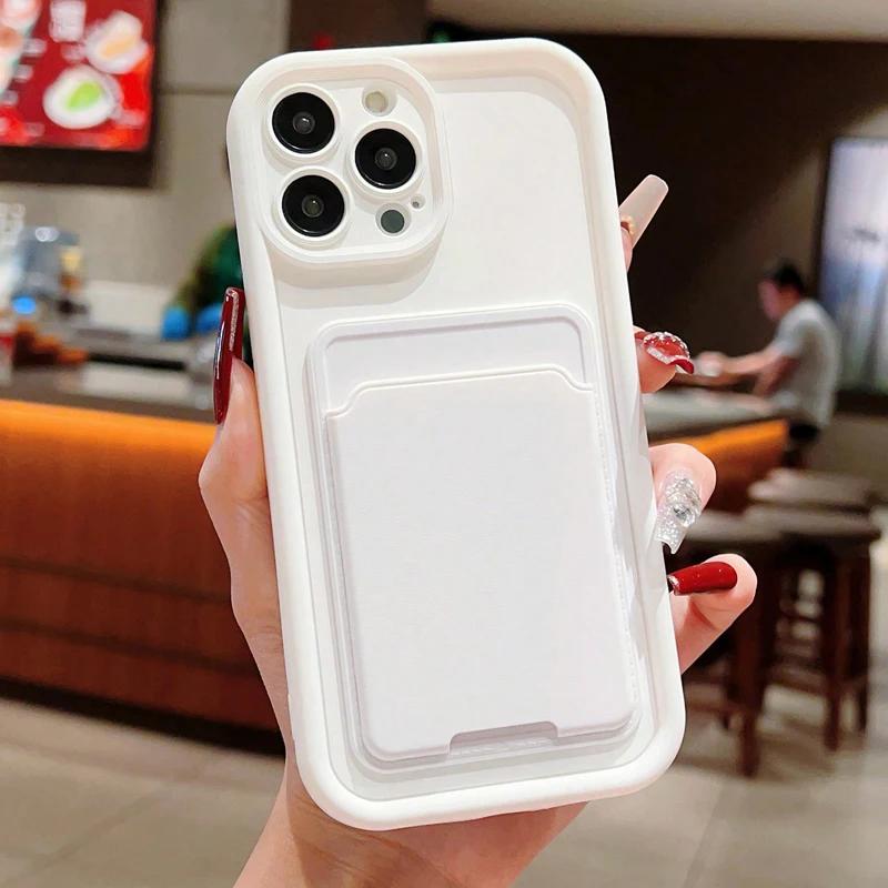 Luxury Silicone Wallet Phone Case For iPhone 17 16 15 14 13 12 11 Pro Max Plus X XR XS Card Holder Slot Shockproof Back Cover