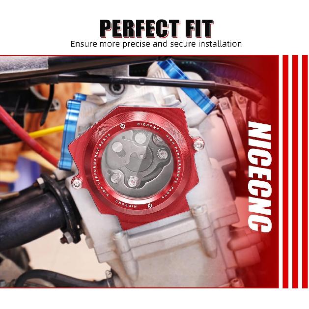 NICECNC Transparent Camshaft Viewing Cover Aluminum Compatible with Yamaha Raptor YFM 700 2006-2026, Raptor 700 R/SE 2009-2026, Replacement for