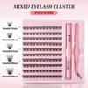 Diy Segmented Single Cluster Of False Eyelashes 8-16Mm Eyelashes C Curvature Dense Curl