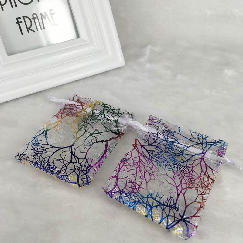 Bags Wedding Gift Coralline Pouch Jewelry Party Sheer Organza 25/50/100 Favor Unique