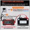 Car Battery Charger 12V 6A Pulse Repair LCD Display Smart Fast Charge AGM Deep Cycle GEL Lead-Acid Charger For Auto Motorcycle