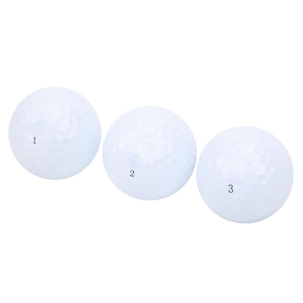 3Pcs Rubber Golf Balls Driving Range Training Balls Golf Club Auxiliary Accessories