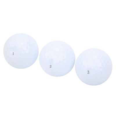 3Pcs Rubber Golf Balls Driving Range Training Balls Golf Club Auxiliary Accessories