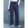 Lu Same Style Nude Feel Loose Velvet Sport Pants Women's Autumn and Winter Leisure All-Matching Straight Pants Sports Running Fitness Pants