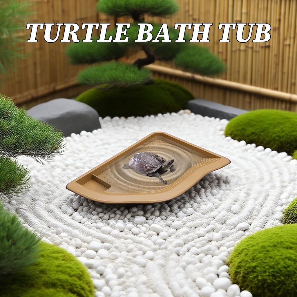 Reptile Water Dish Fish Tank Decoration Large Landscape Pool Bowl for Aquarium Bearded Dragon Aquatic Climbing Pet Turtle Home