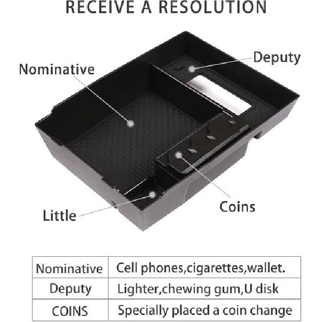 For CX-8 CX-9 2016-2024 CX8 CX9 Car Central Console Storage Box Organizers Tray