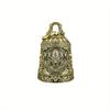 1Pc Retro Pure Copper Horse Face Evil-exorcising Bell Keychain Car Luggage Hanging Ornament