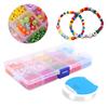 DIY Craft Round Quadrate Beads Kit Bracelet Necklaces Crafting Jewelry Making Supplies