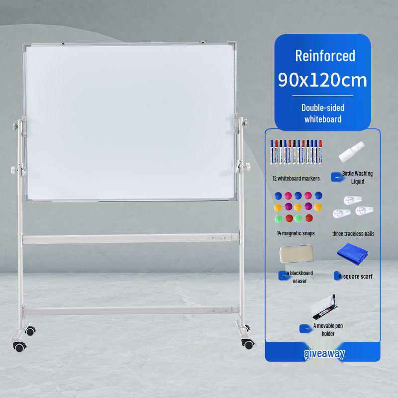 Magnetic Double-Sided Blackboard & Whiteboard Stand for Home, Office & Classroom.