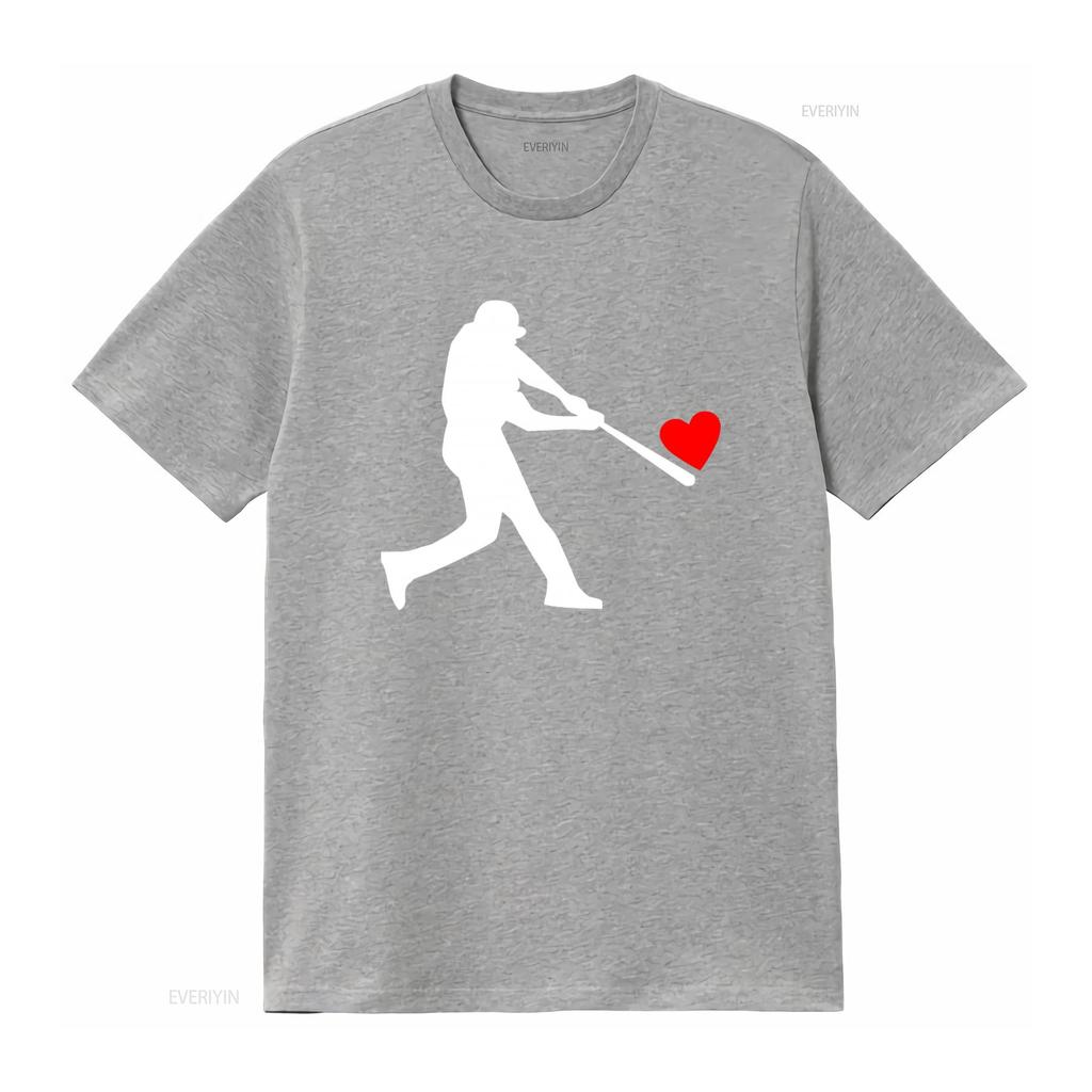 Baseball Funny Valentine T Shirt for Soft Cotton vintage Washed Slightly Top For Everyday Wear homme graphic Breathable