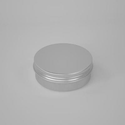 60ml Hliníková kozmetická dóza na krém so zvyškami dreva, 68*25mm Uzavretý obal, 60g Kovová plechovka na masť.