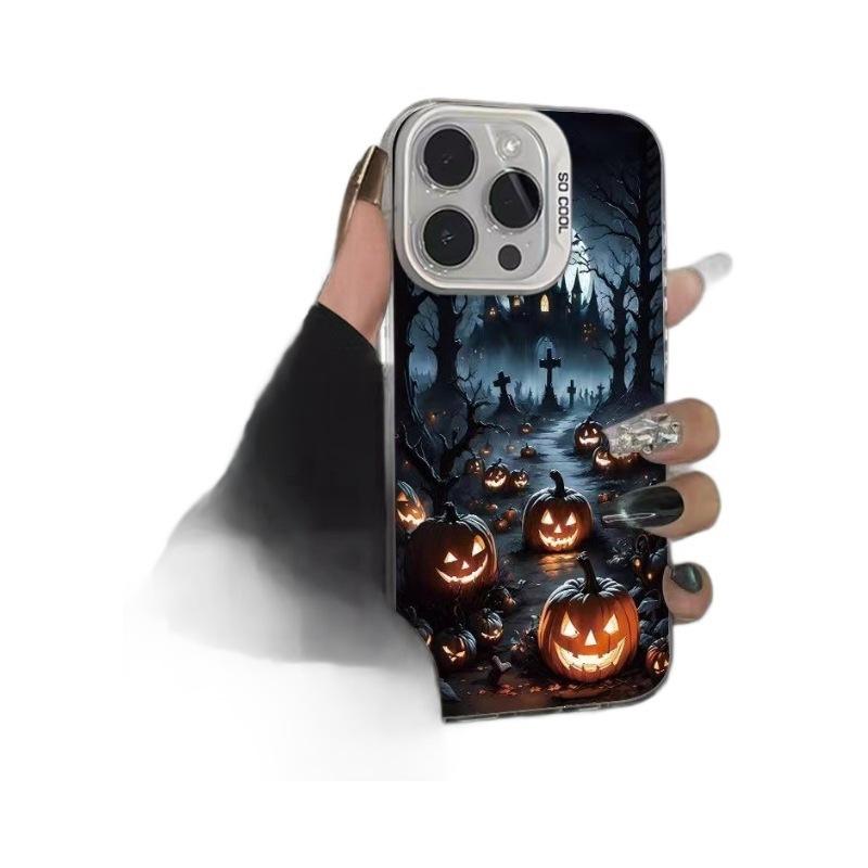 Pumpkin Demon Castle Suitable for Apple 16 Pro mobile phone case iPhone15plus new 13 Pro Max matte