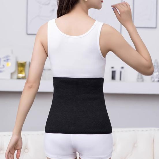 Warm Cashmere Waist Warmer Winter Thermal Lower Back Support Lumbar Stomach Protection Band for Women Menstrual Pain Relief