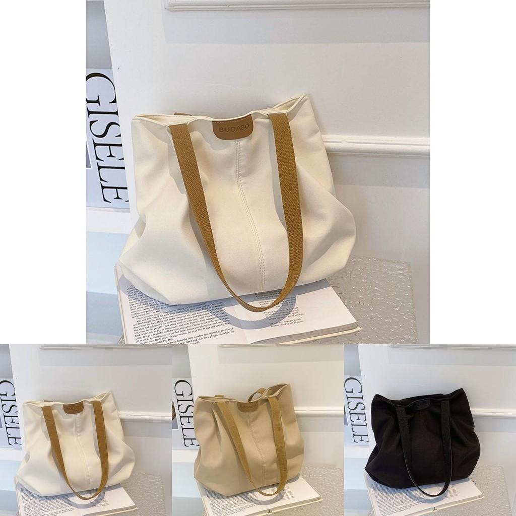 Fashionable Korean Style Large Capacity Women's Tote Bag 2023 Canvas Urban Chic