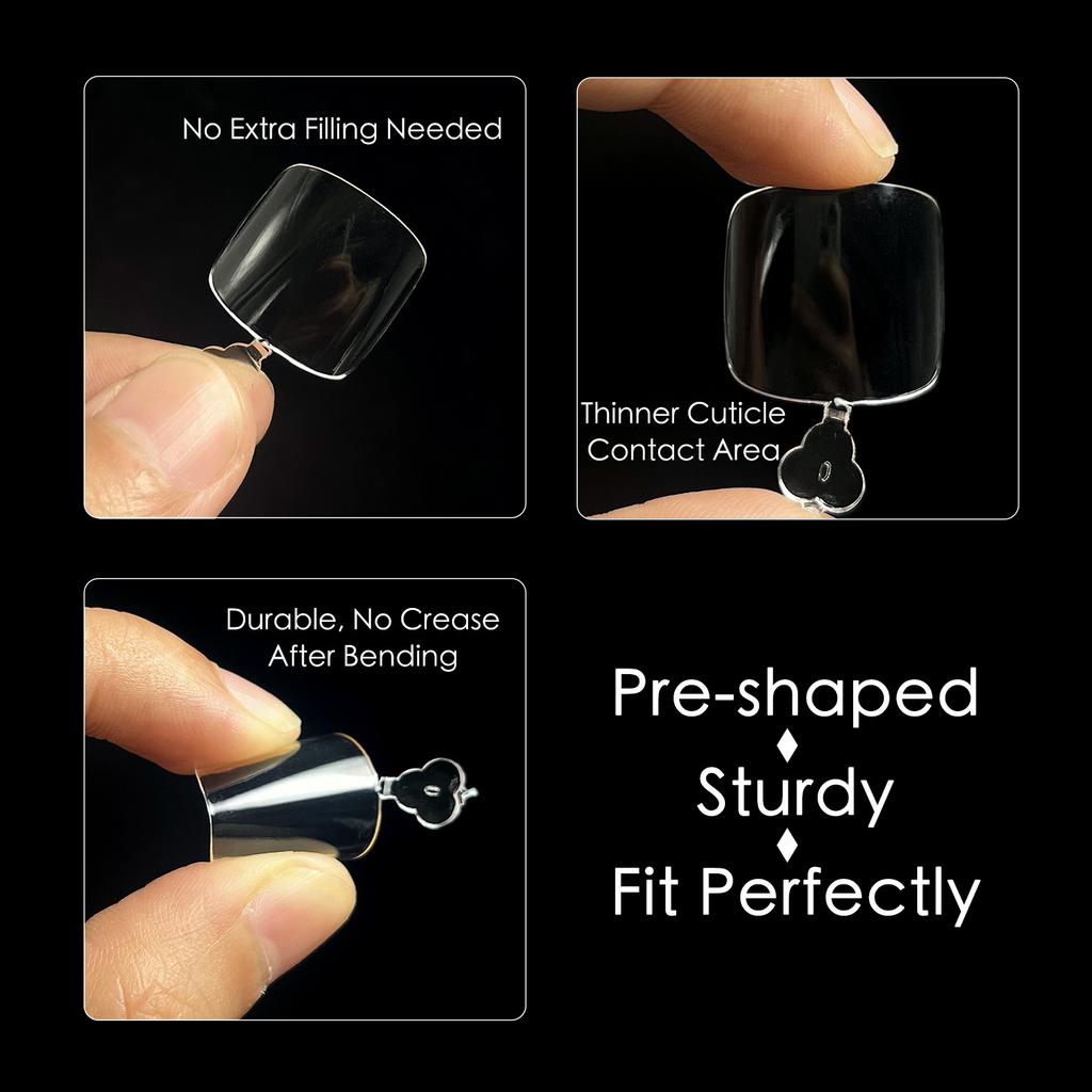 240 Boxed Transparent Toenail Pads, Toenail Pads, All Pasted Light And Thin Manicure Toenail Pads Abs